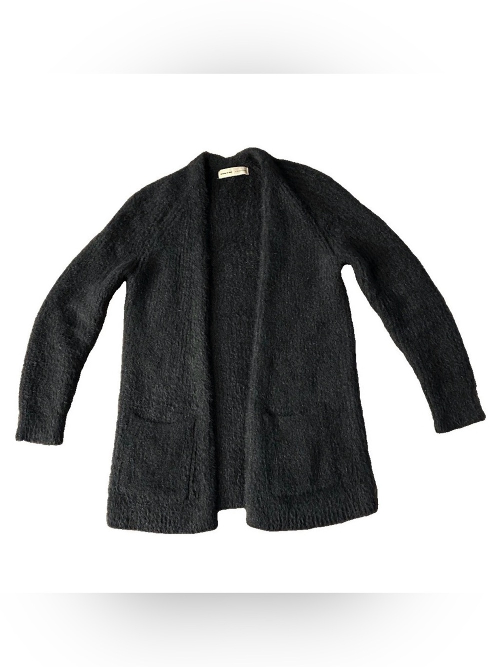 Anthropologie Sleeping on Snow Simone Open Front Alpaca Eyelash Cardigan Sz XXS